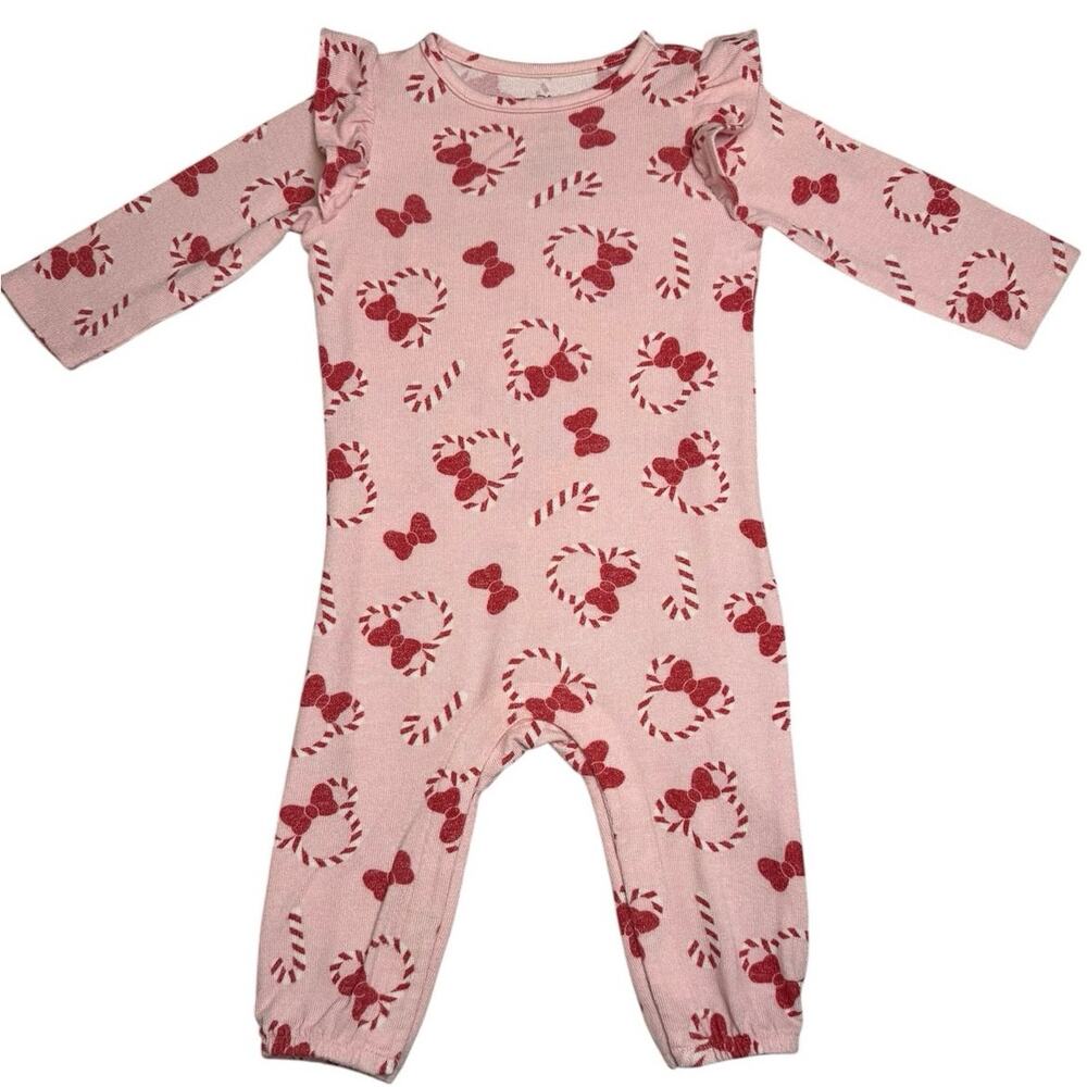 Disney Sleeper Pajamas Girls Minnie Mouse Christmas 12 Months